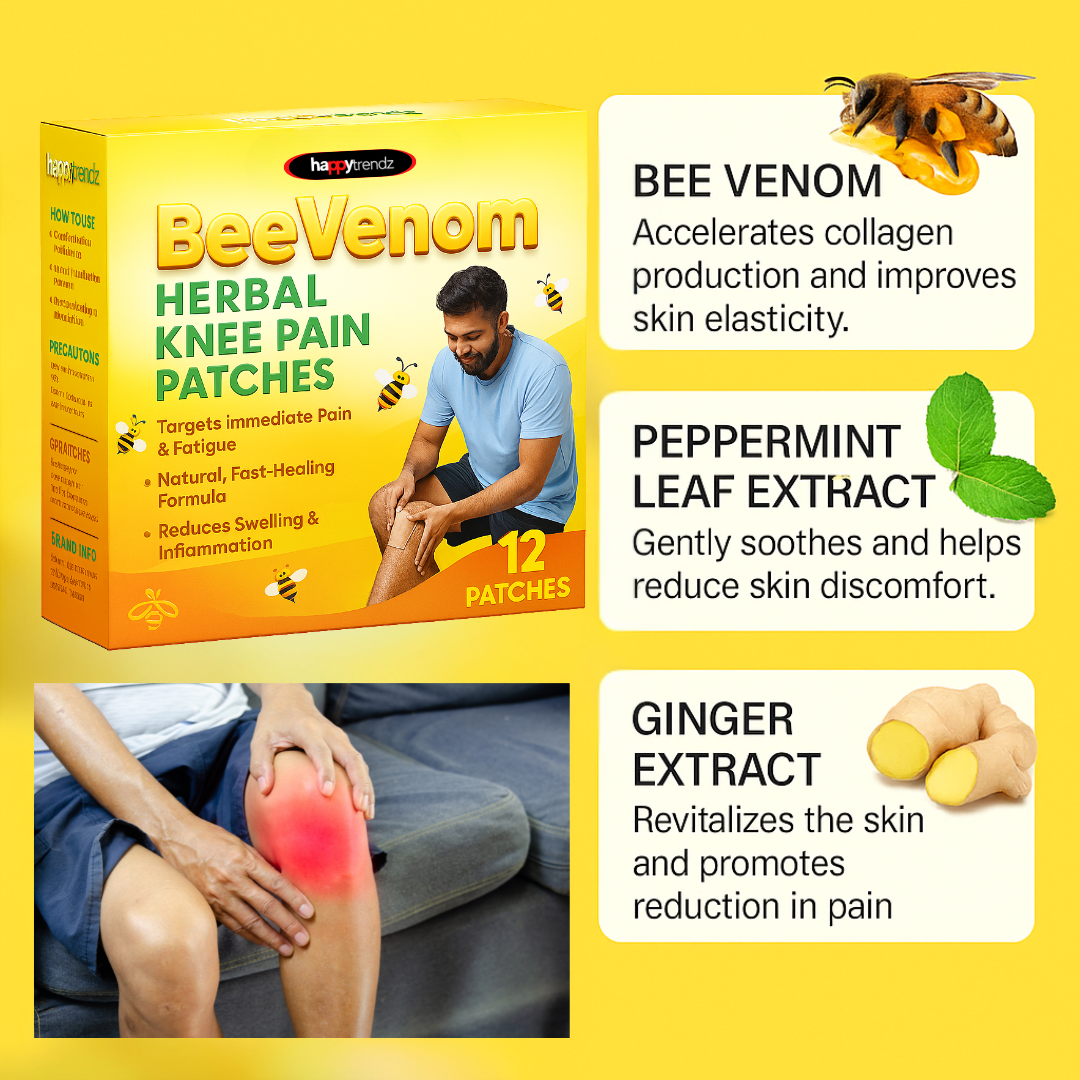 Bee Venom Knee Patches | Detoxify Body | Relief Joint Pain | Loose Extra Fat