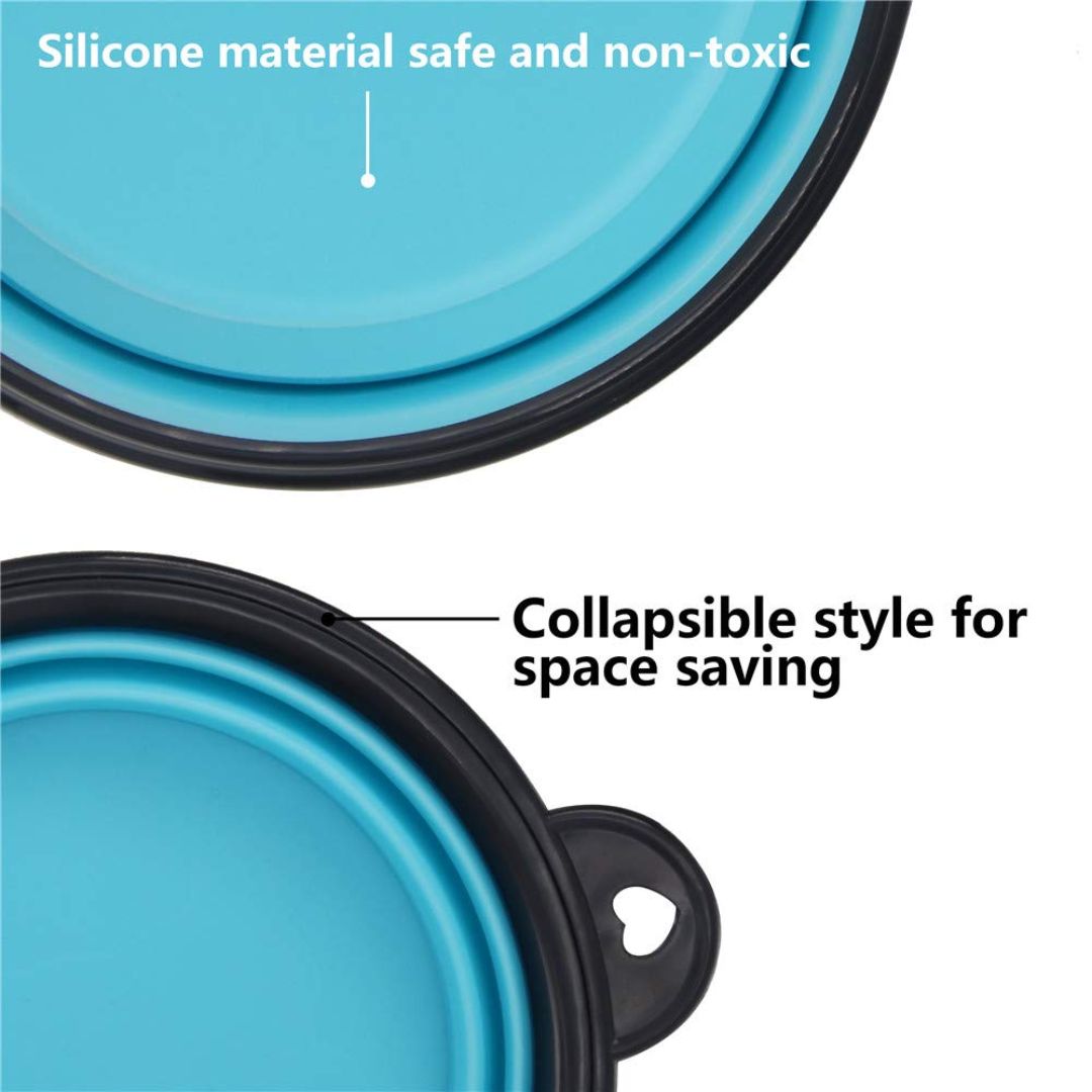 Foldable Silicone Pet Feed Bowl