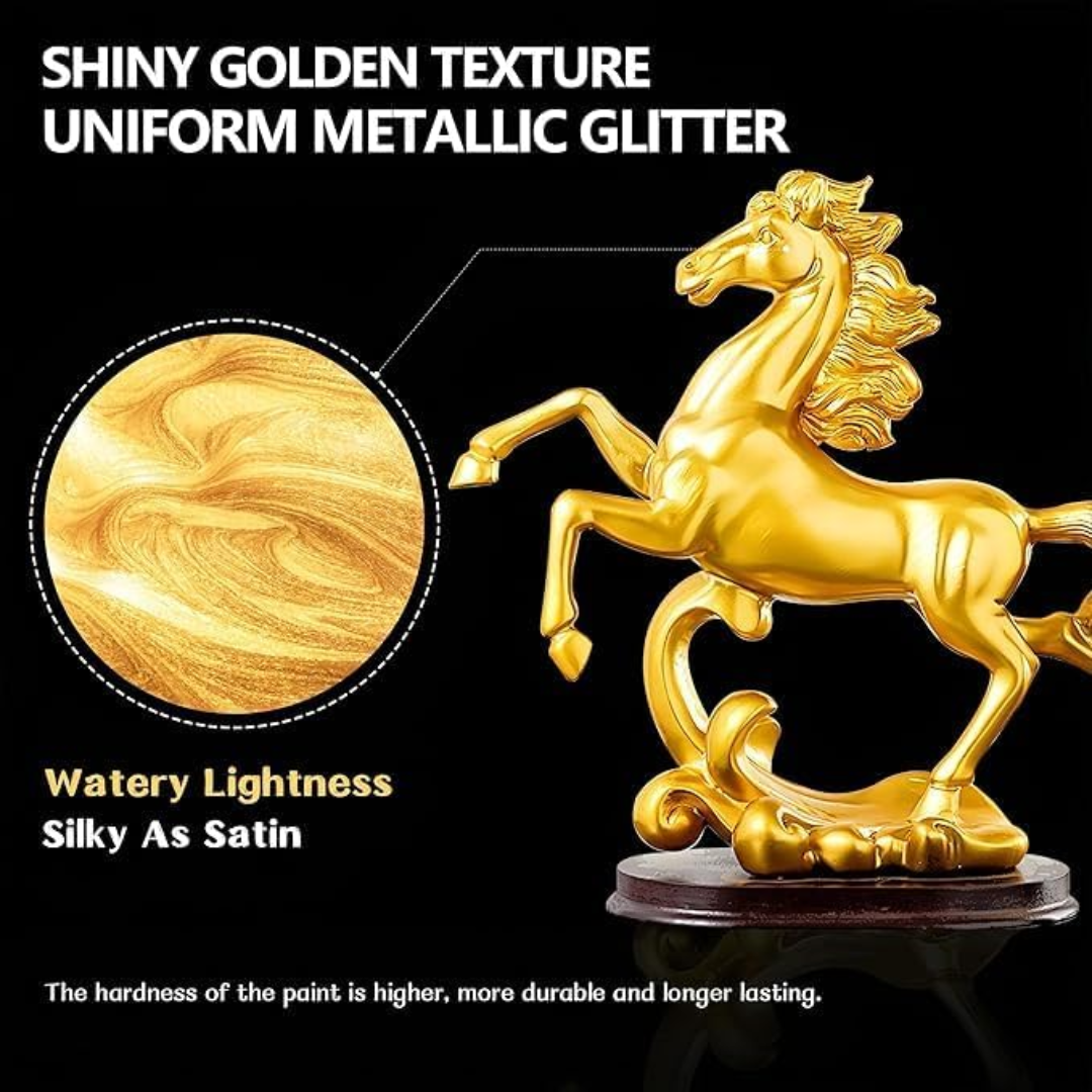 DIY Glitter Metallic Paint - Water-Based Brilliance