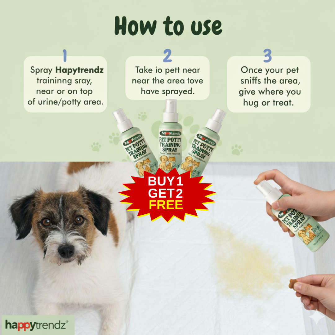 Pet Potty Training Spray | Teach Them Naturally | BUY 1 GET 2 FREE