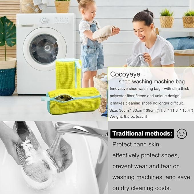 CleanKicks™ Shoe Cleaning Laundry Pouch | Microfiber Cleans All Shoes