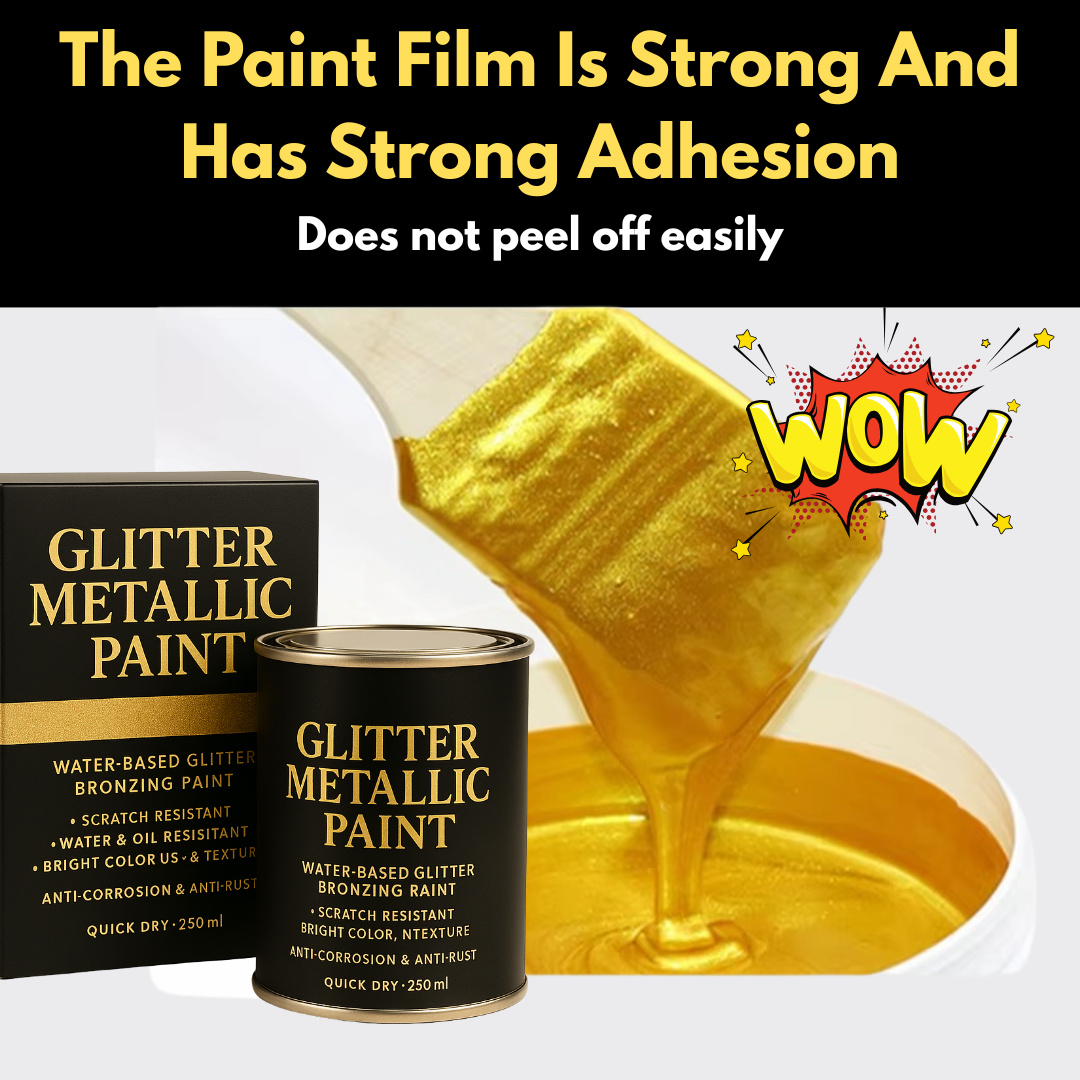 DIY Glitter Metallic Paint - Water-Based Brilliance