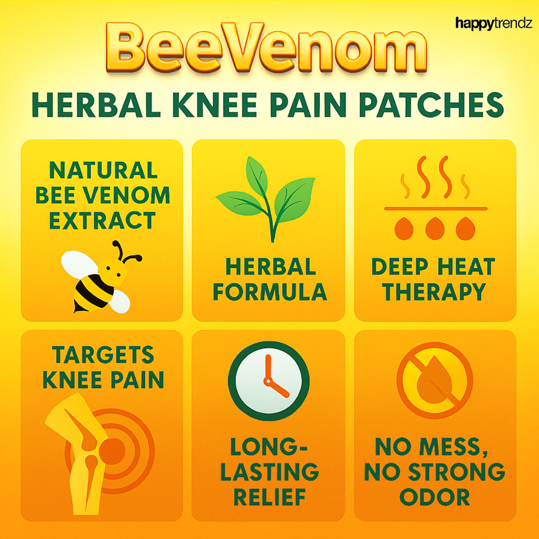 Bee Venom Knee Patches | Detoxify Body | Relief Joint Pain | Loose Extra Fat