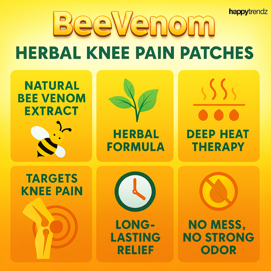 Bee Venom Knee Patches | Detoxify Body | Relief Joint Pain | Loose Extra Fat