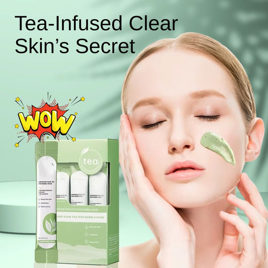 Korean Compound Sour Tea Bubble Mask (Buy 1 Get 2 Free)