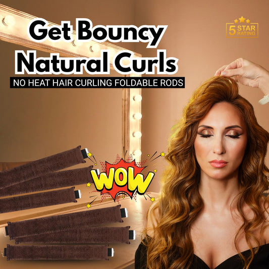 Heatless Curling Rods with Hooks (Pack of 3)