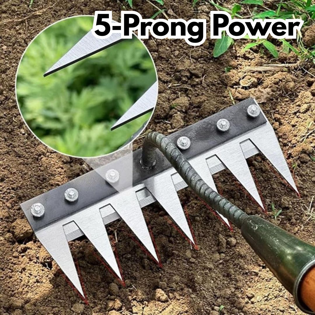 5 Teeth Carbon Steel Garden Weeding