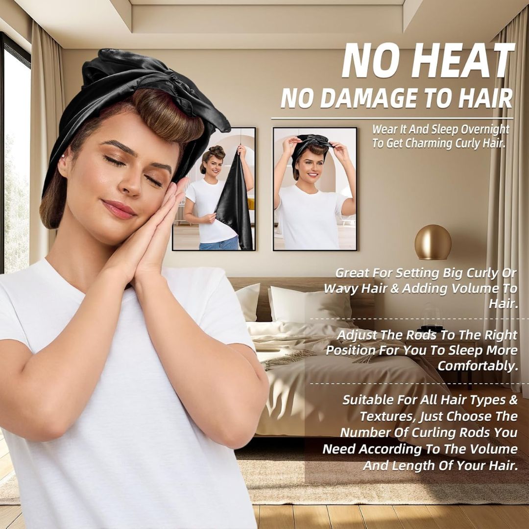 Heatless Curling Rods with Hooks (Pack of 3)