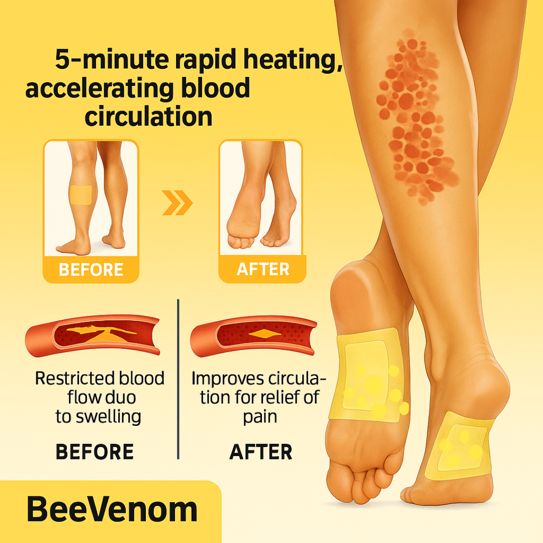 Bee Venom Knee Patches | Detoxify Body | Relief Joint Pain | Loose Extra Fat