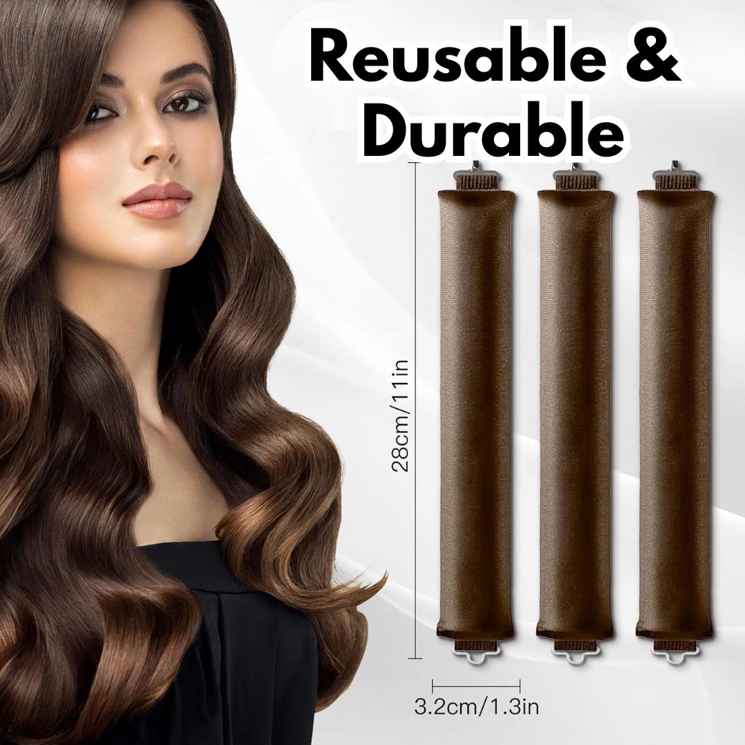 Heatless Curling Rods with Hooks (Pack of 3)