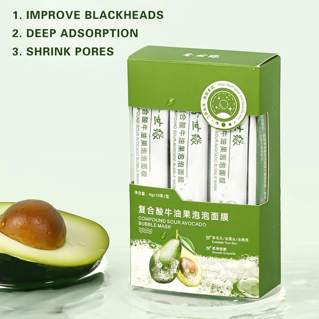 Korean Compound Sour Tea Bubble Mask (Buy 1 Get 2 Free)