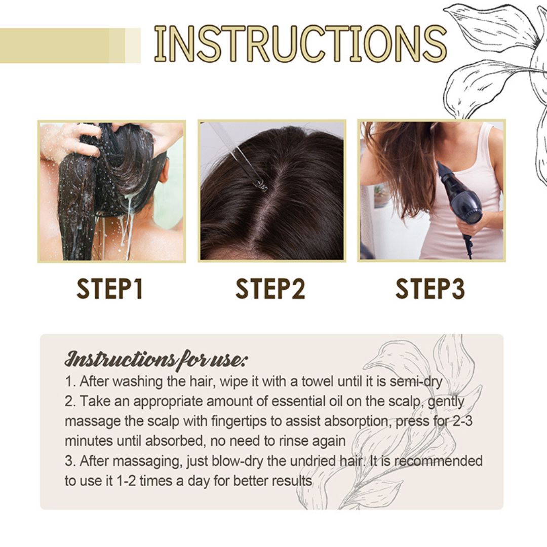 Natural Hair Growth Oil (BUY 1 GET 1 FREE)