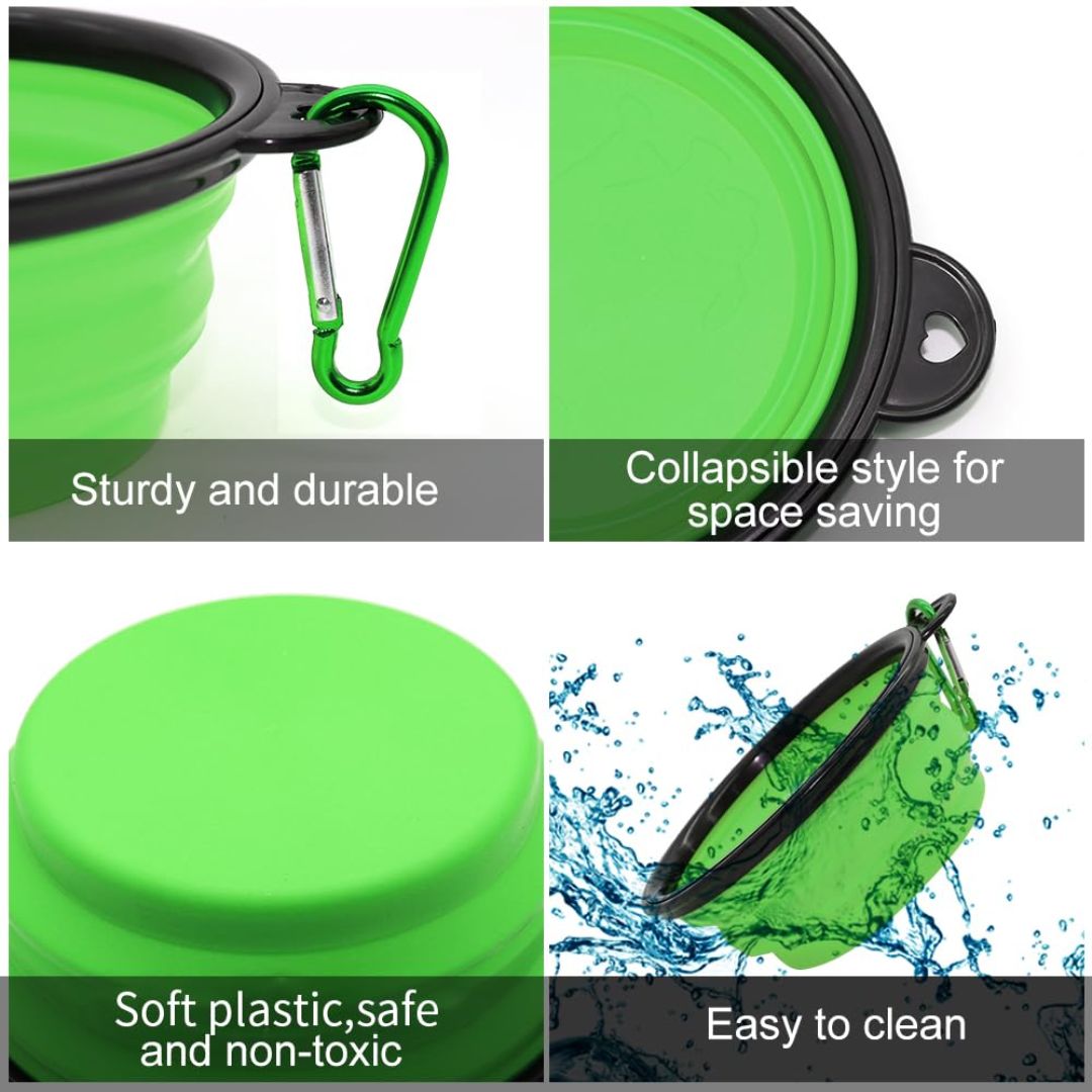 Foldable Silicone Pet Feed Bowl