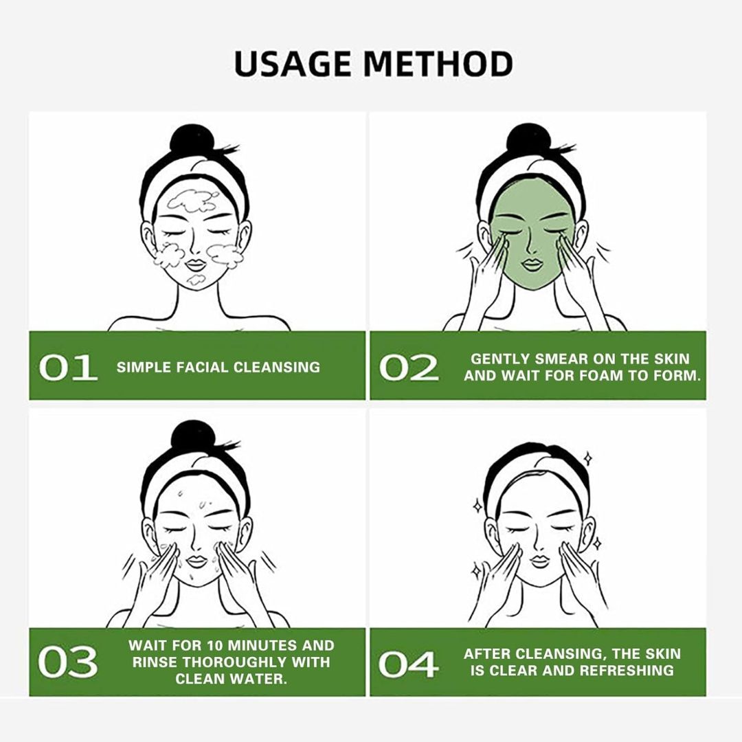Korean Compound Sour Tea Bubble Mask (Buy 1 Get 2 Free)